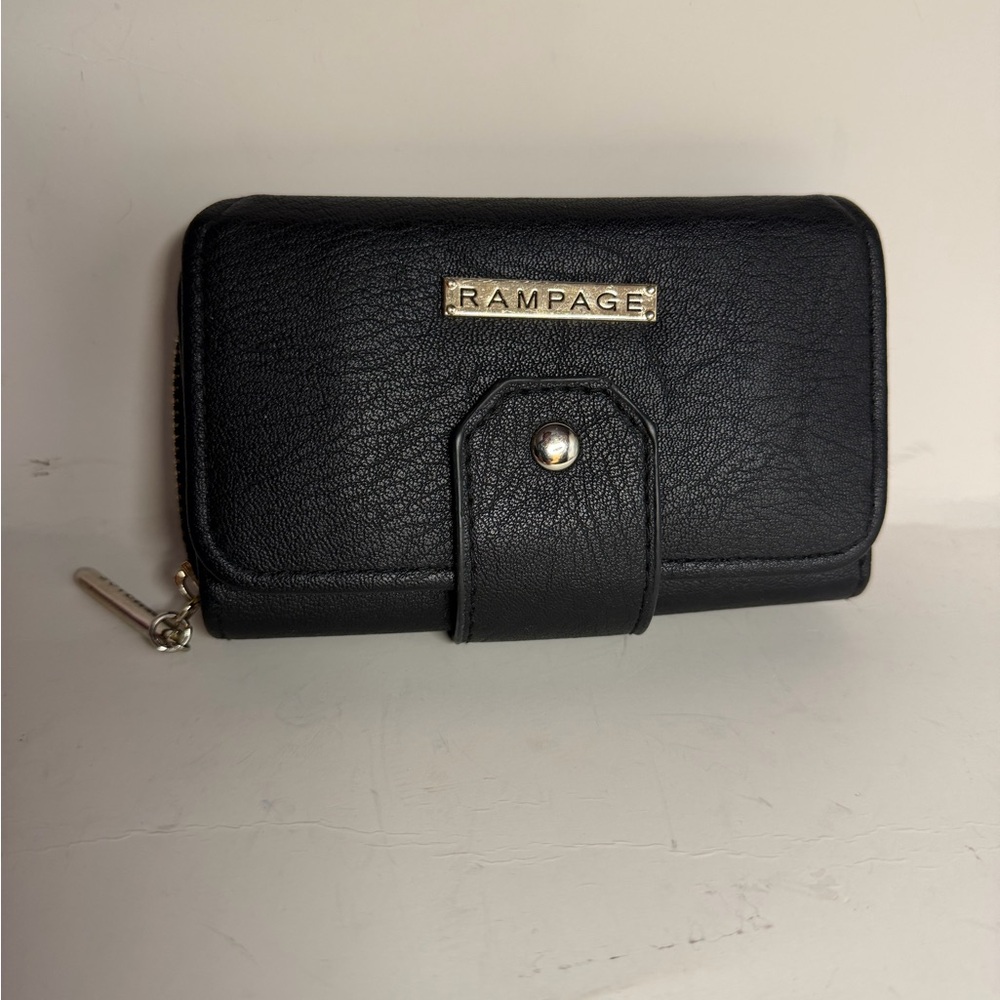 Rampage Black Wallet with Gold Detail